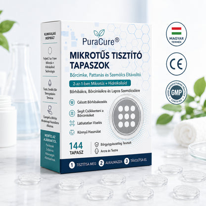 🍇2 az 1-ben mikrotűs és hidrokolloid tapasz🍀 | Kiálló anyajegyek, aknék, lapos szemölcsök és bőrnövedékek eltávolítására | Segít csökkenteni a ráncokat, hegeket és bőrhibákat | Láthatatlan tapasz az arcra és testre