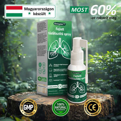 🍈𝐆𝐨𝐨𝐲𝐞𝐞𝐫™ Fejlett Tüdőtisztító Spray -Támogatja a tüdő, a hörgők és az orrmelléküregek egészségét, elősegíti a légzőrendszer egészségét és a könnyebb légzést