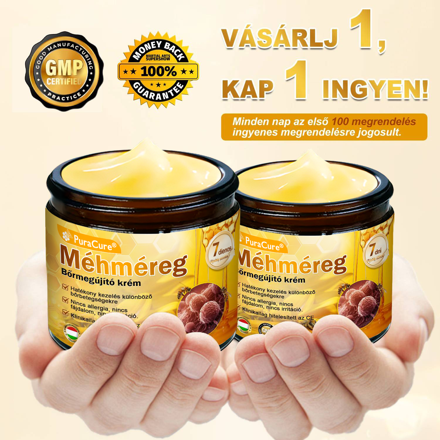 ✨ 𝐏𝐮𝐫𝐚𝐂𝐮𝐫𝐞® 𝐌é𝐡𝐦é𝐫𝐞𝐠 𝐁ő𝐫 𝐇𝐞𝐥𝐲𝐫𝐞á𝐥𝐥í𝐭ó 𝐊𝐫é𝐦 (👨‍⚕‍𝐂𝐄 𝐓𝐚𝐧ú𝐬í𝐭𝐯á𝐧𝐲)👍✅