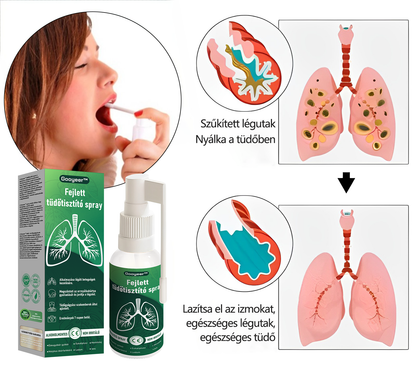 🍈𝐆𝐨𝐨𝐲𝐞𝐞𝐫™ Fejlett Tüdőtisztító Spray -Támogatja a tüdő, a hörgők és az orrmelléküregek egészségét, elősegíti a légzőrendszer egészségét és a könnyebb légzést